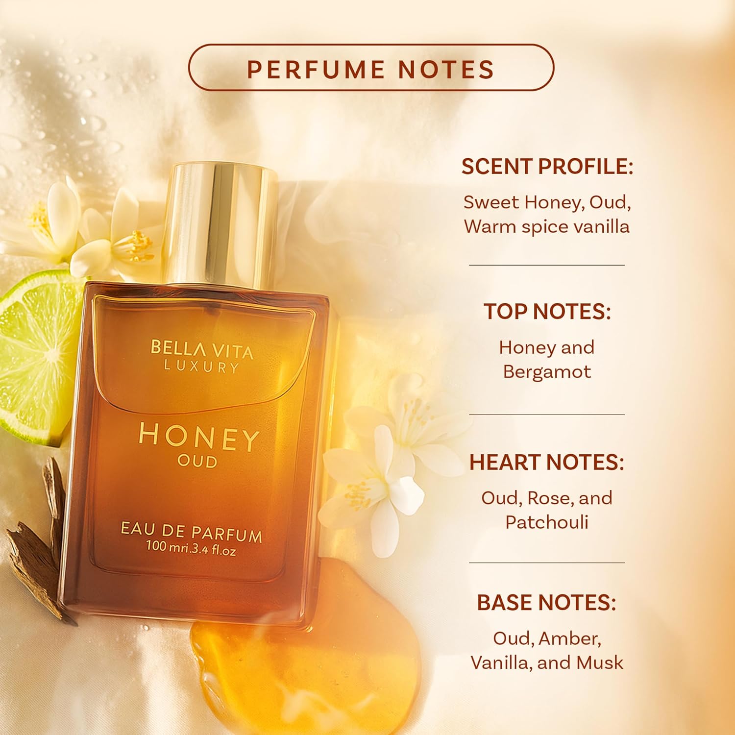 BellaVita Lüks Bal Oud EDP 3.4 - Perfume Quality Fragrance Oils incelemesi ve fiyatı