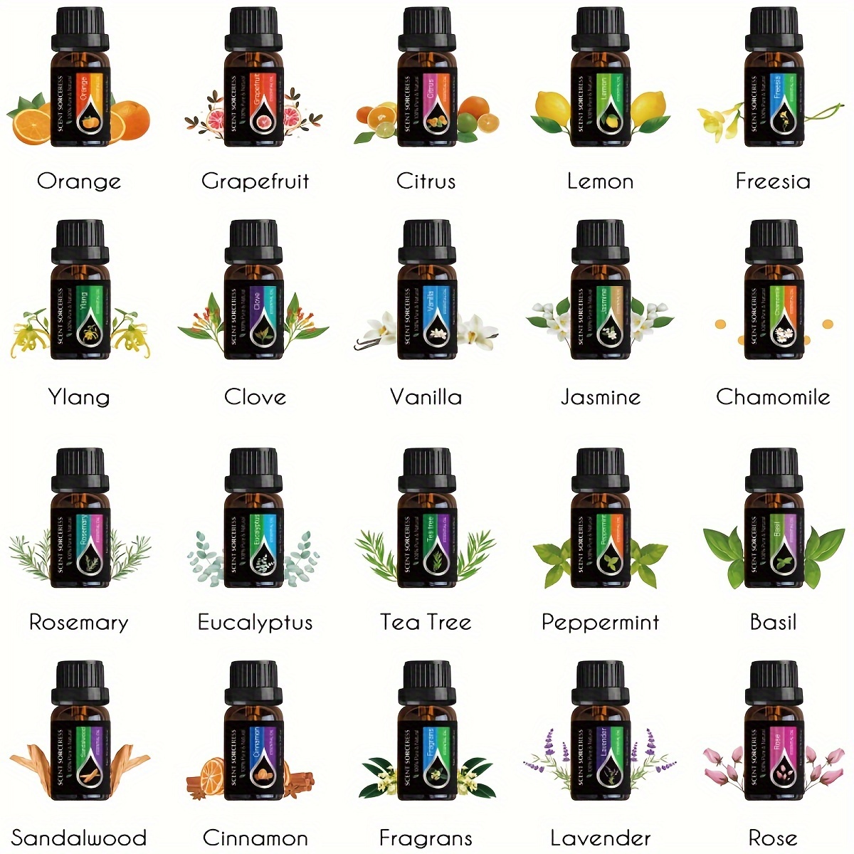 20 adet/set Uçucu Yağ Seti Lav - Perfume Fragrance Essence incelemesi ve fiyatı